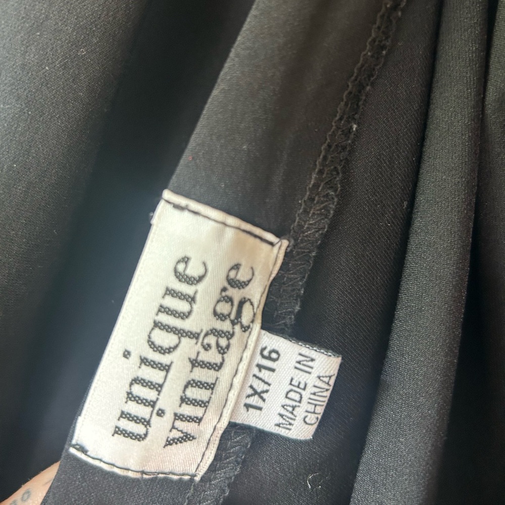 Unique Vintage Black Dress - Picture 6 of 6